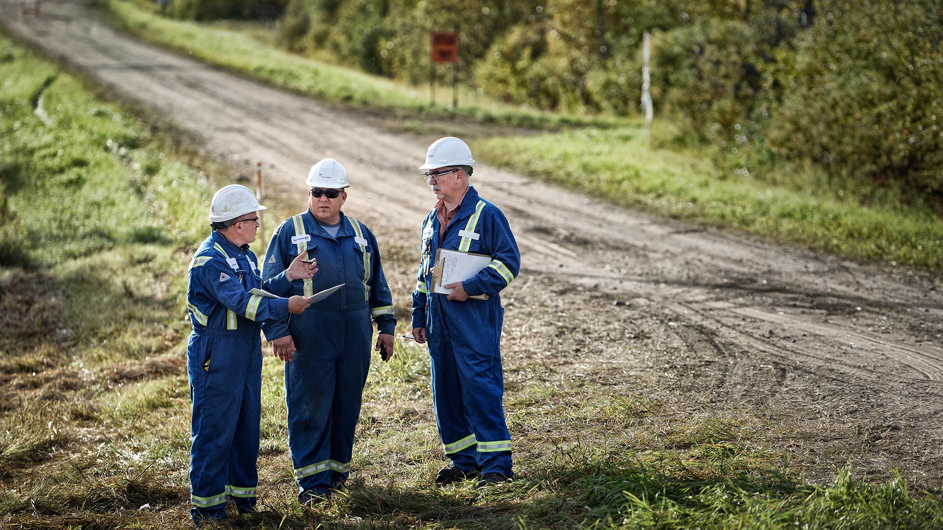 TransCanada employees in field